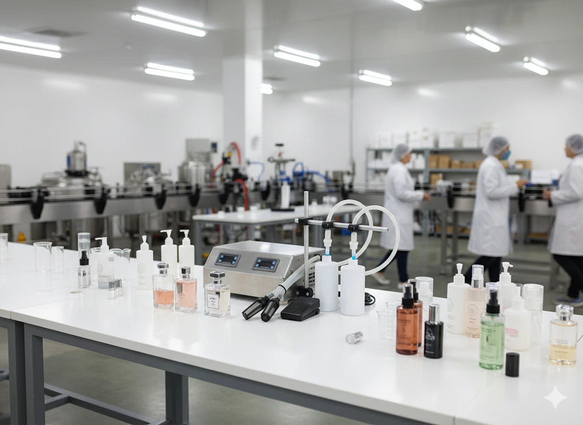 2 Nozullu 3ml-3500ml Arası Sıvı Dolum Makinesi CNDS2KO